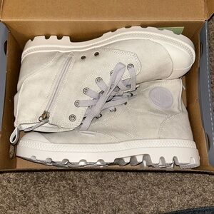 Canvas high top sneakers/boots